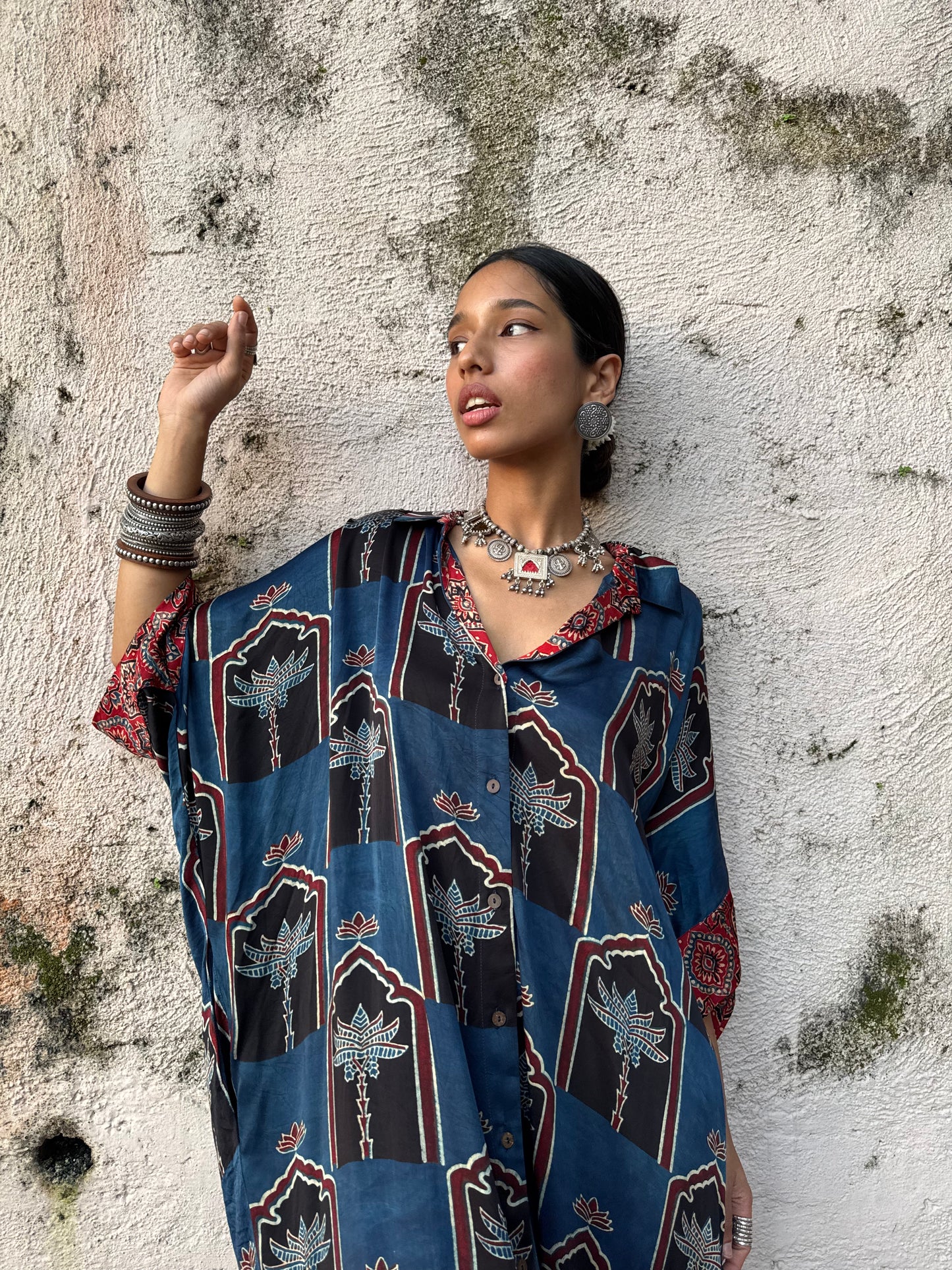 Neel Modal Silk Kaftan dress