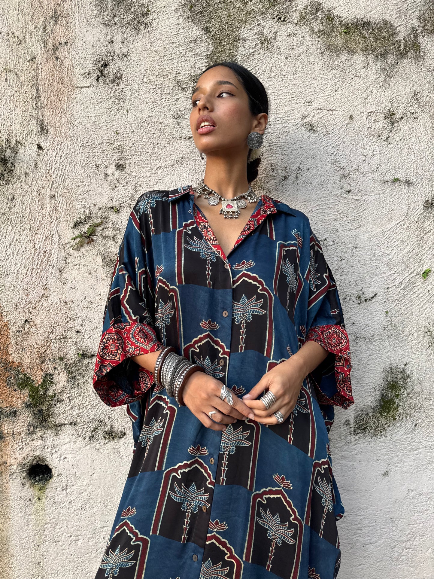 Neel Modal Silk Kaftan dress