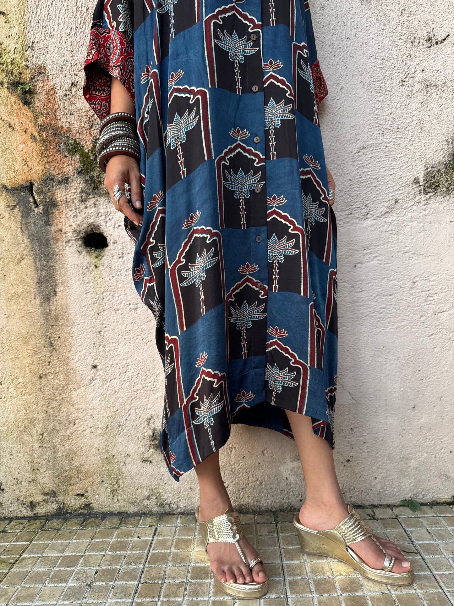 Neel Modal Silk Kaftan dress