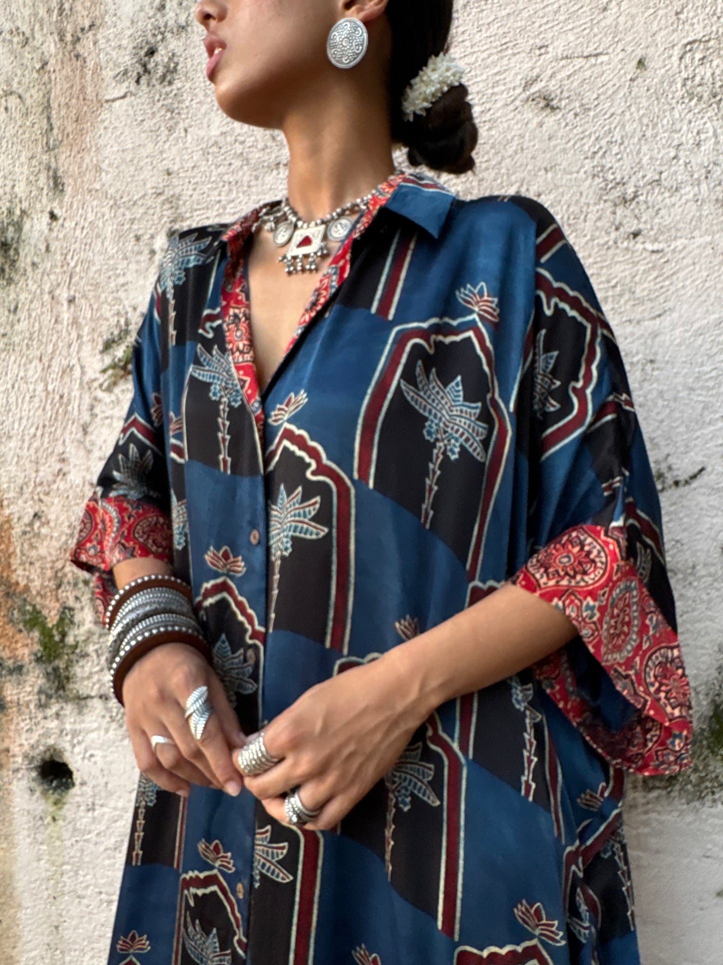 Neel Modal Silk Kaftan dress