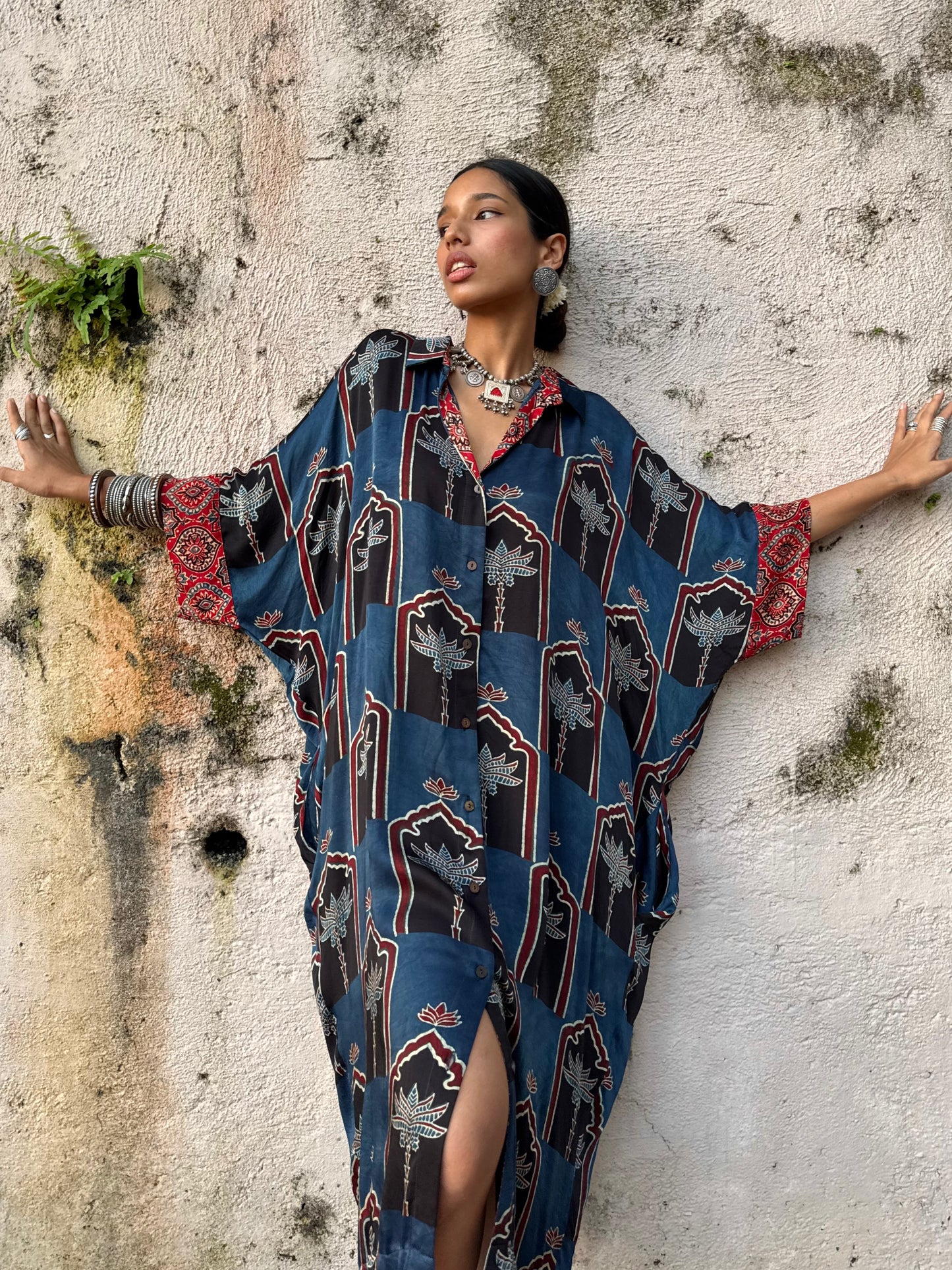 Neel Modal Silk Kaftan dress