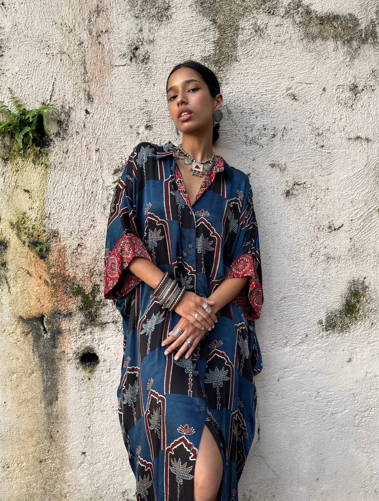 Neel Modal Silk Kaftan dress