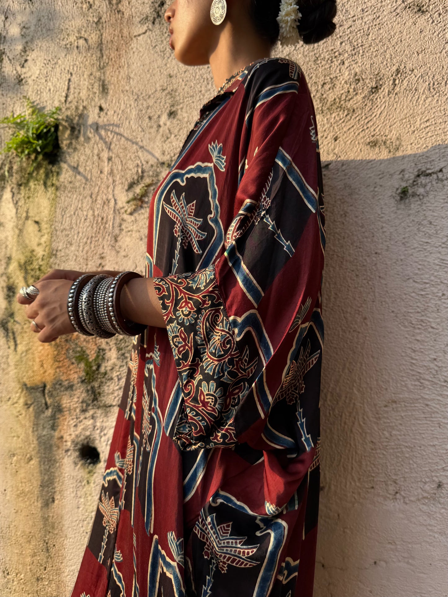 Mousse Modal Silk Kaftan dress