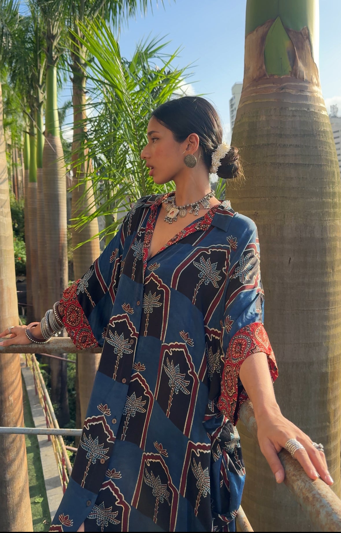 Neel Modal Silk Kaftan dress