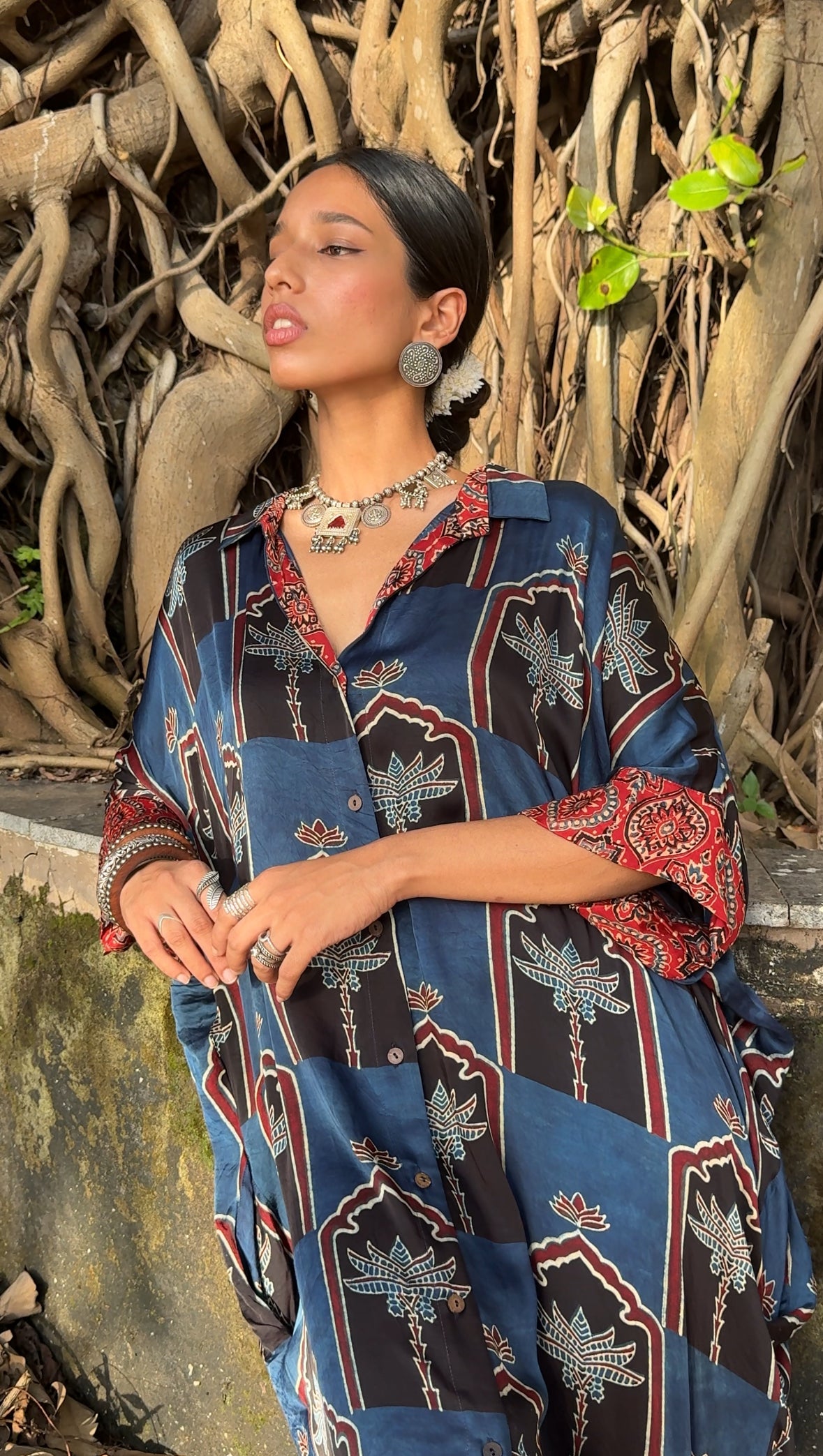Neel Modal Silk Kaftan dress