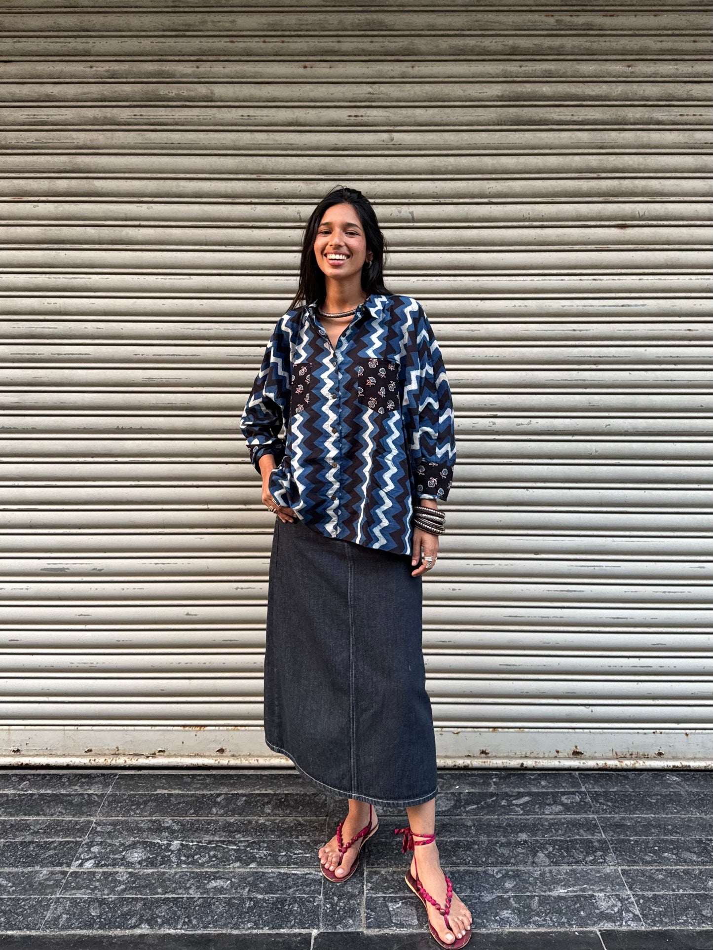 Chevron Cotton Shirt