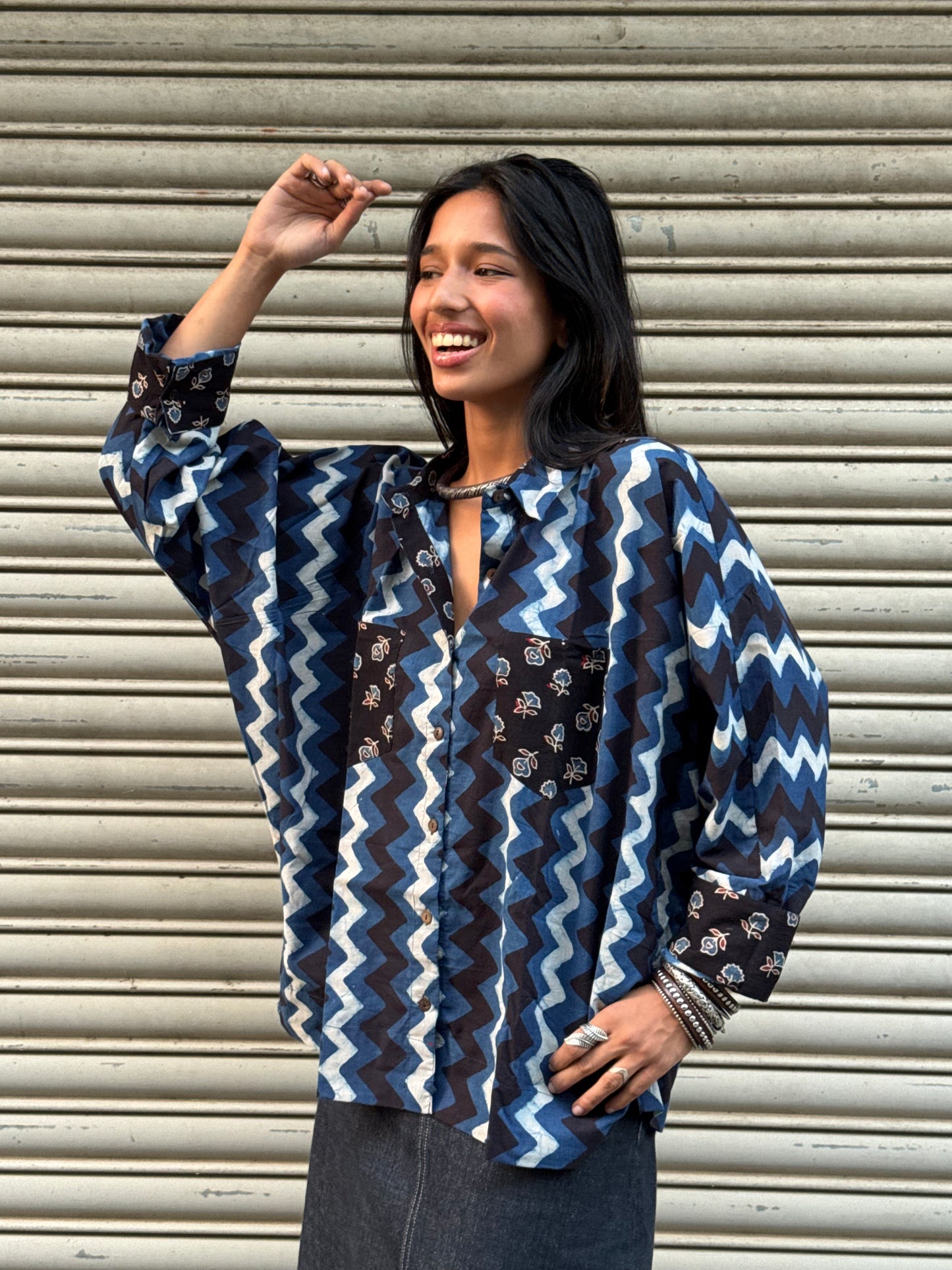 Chevron Cotton Shirt
