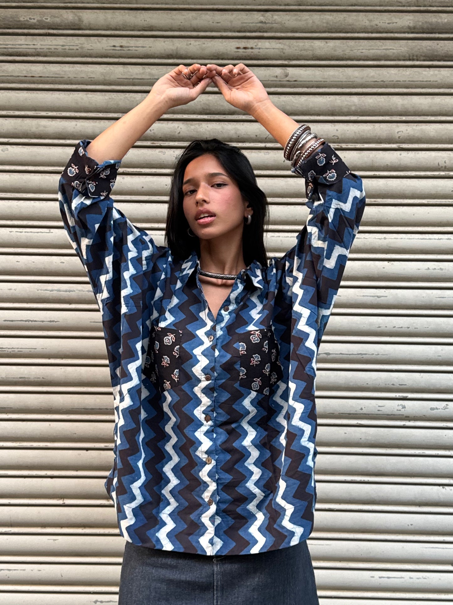 Chevron Cotton Shirt