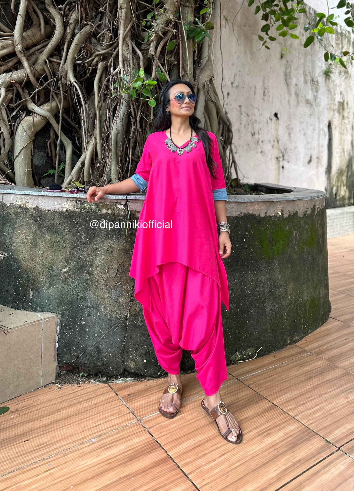 Rani pink Harem co-ord set
