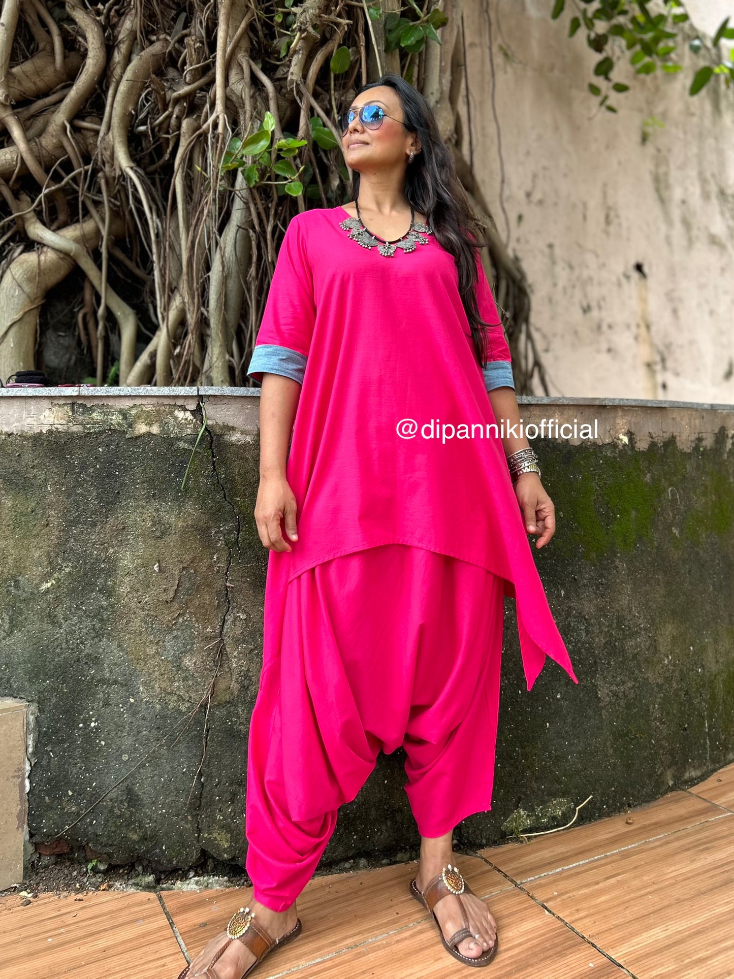 Rani pink Harem co-ord set