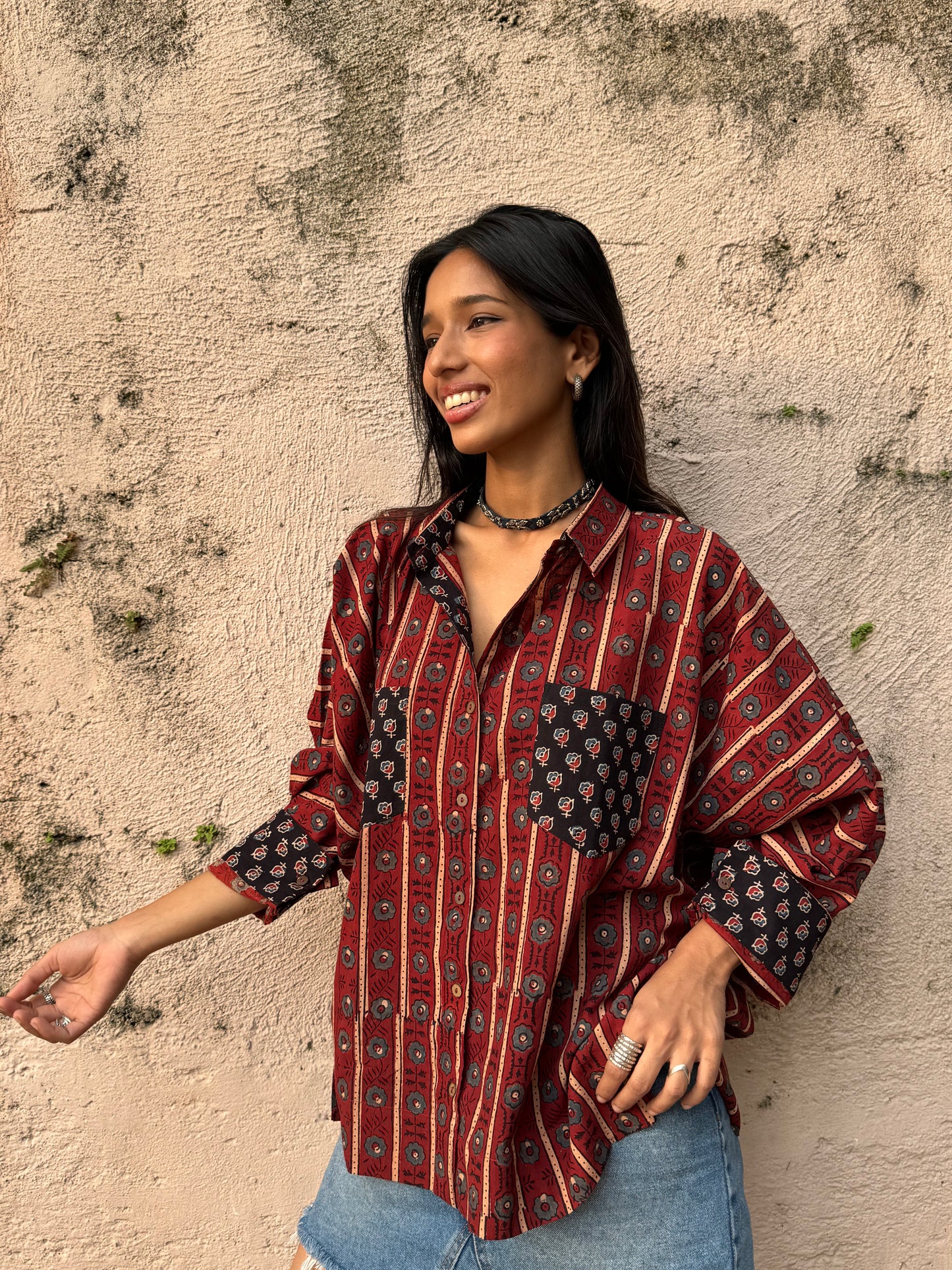 Ember Ajrakh Cotton Shirt