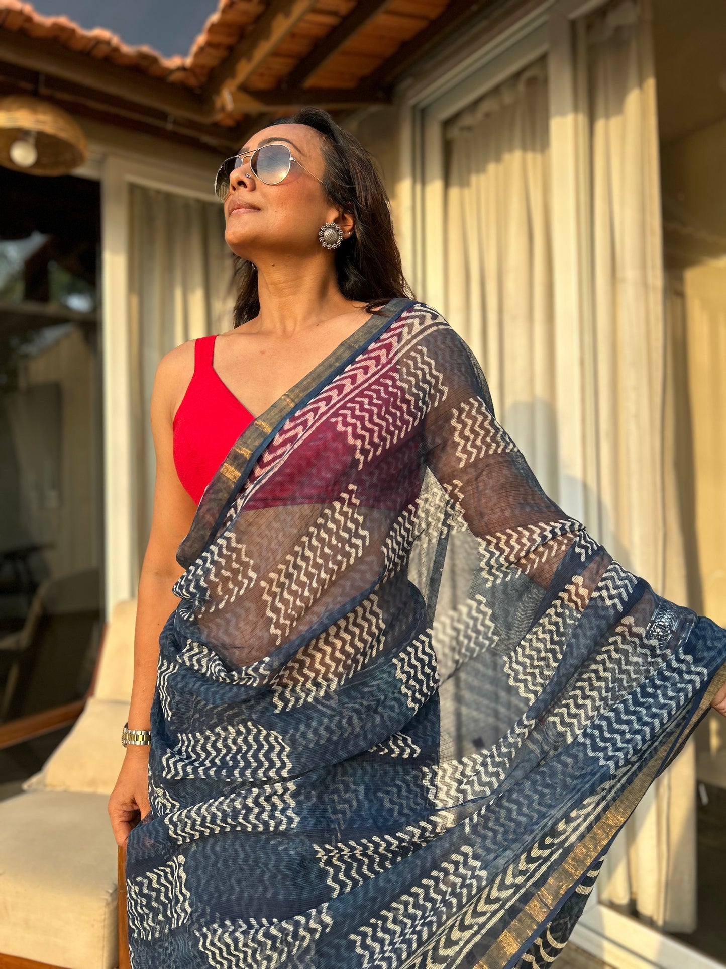 Raahi Kota Doria Saree