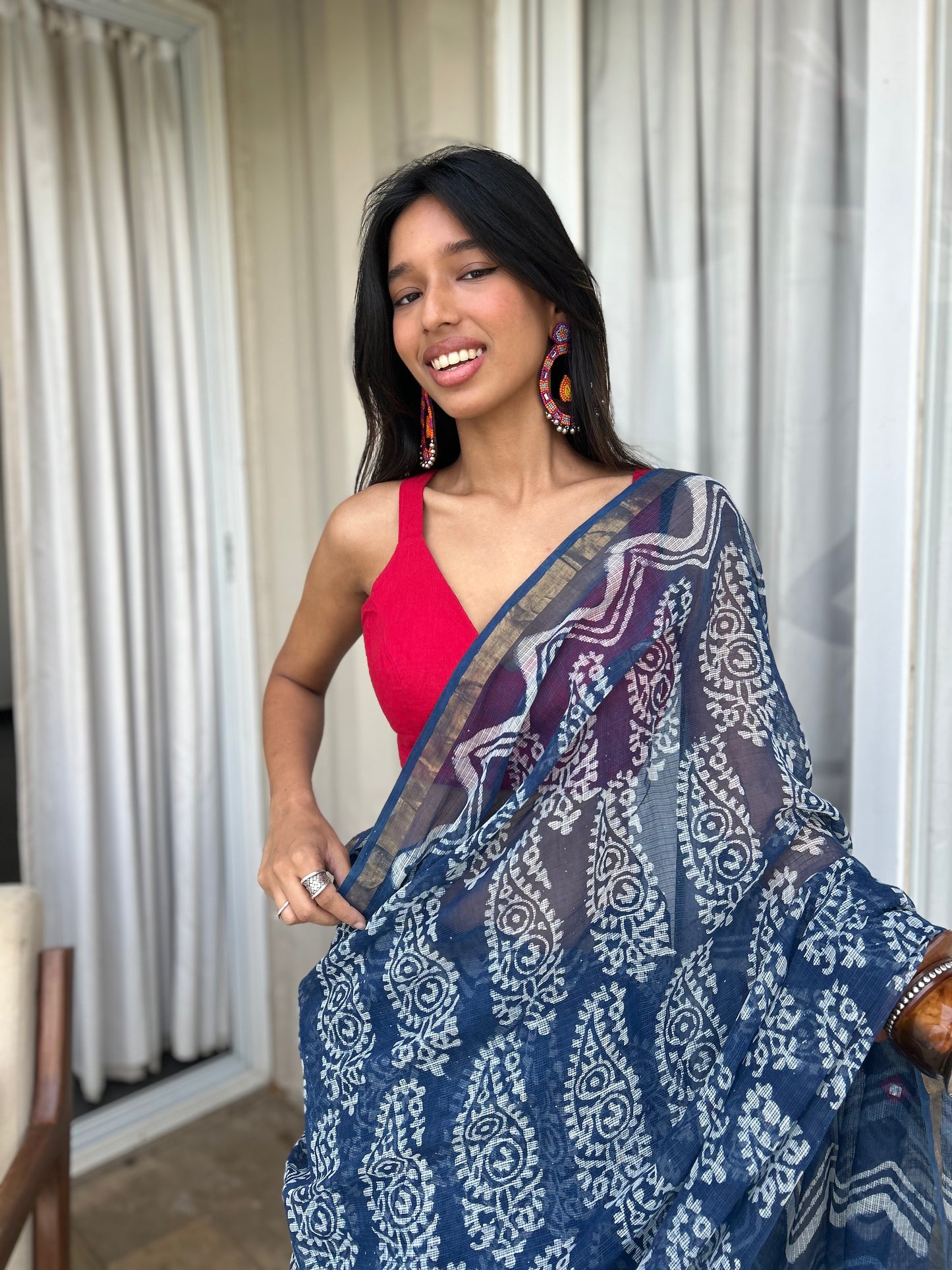 Paisley Kota Doria Saree