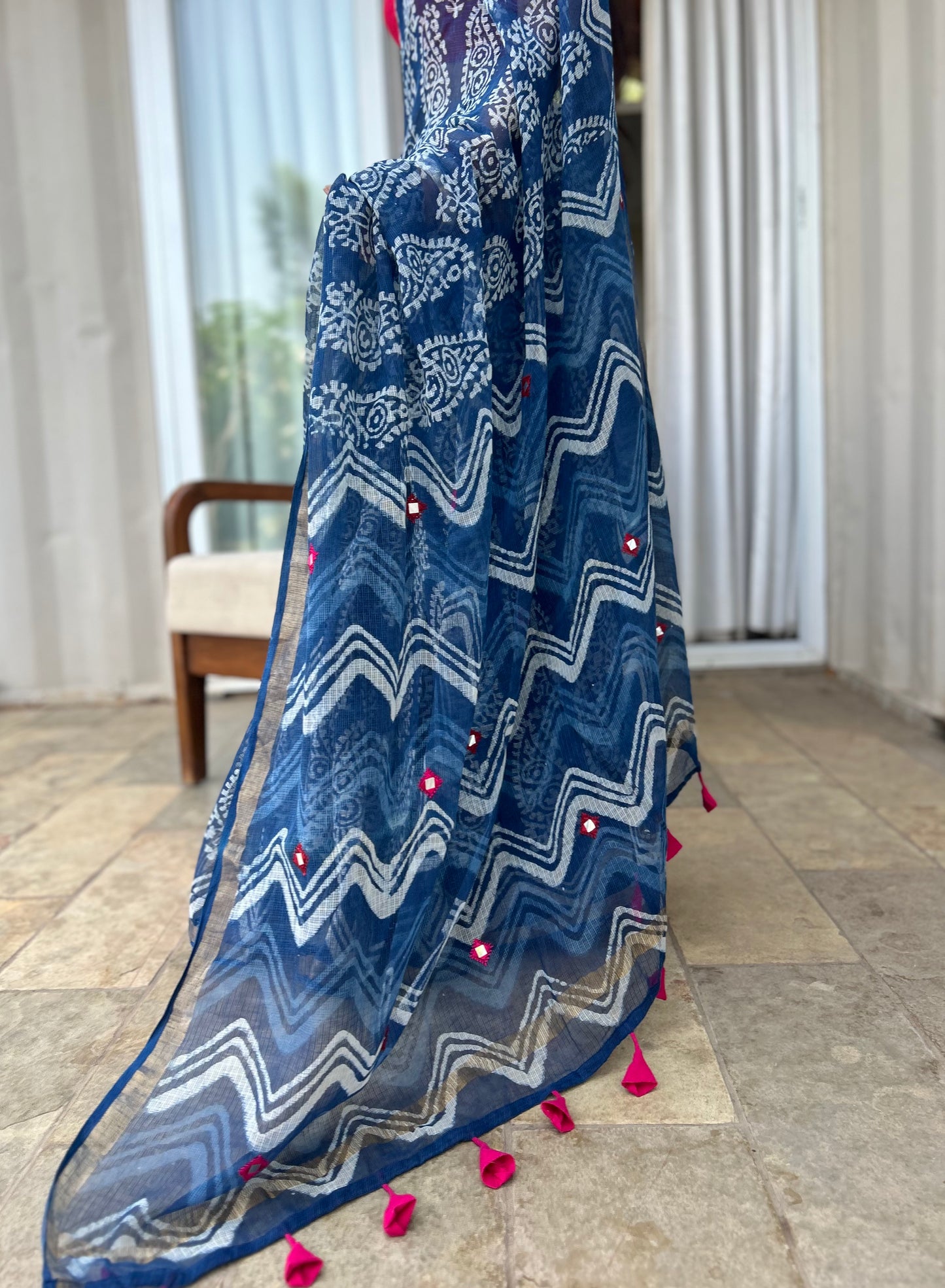 Paisley Kota Doria Saree