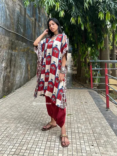 Safed Ghar Kaftan dhoti set