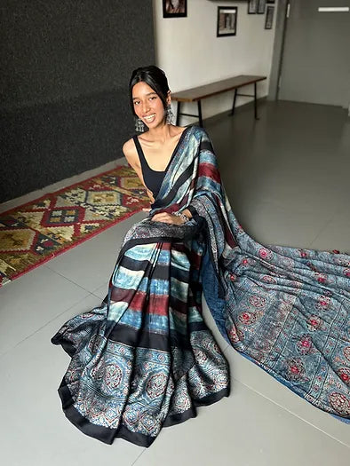 Maaya distressed silk saree