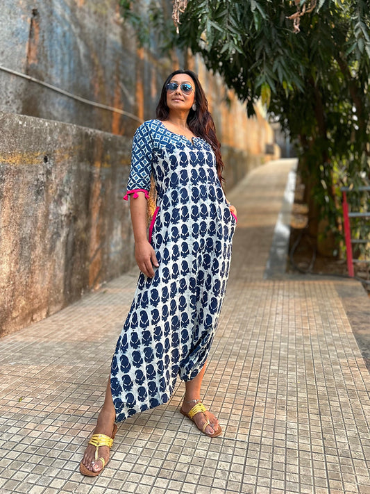 Kairi Indigo dhoti jumpsuit