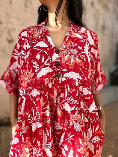 Koyal Red Chulbuli dress