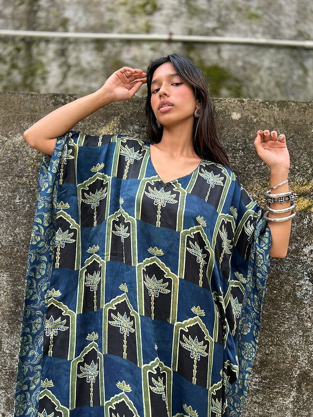 Indigo Ghar Kaftan dhoti set