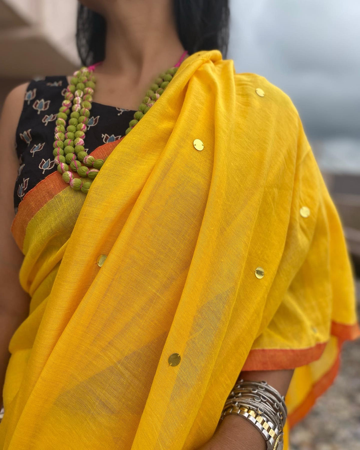 Sunshine Tikli Mul Cotton Saree