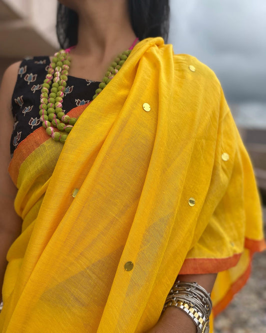 Sunshine Tikli Mul Cotton Saree