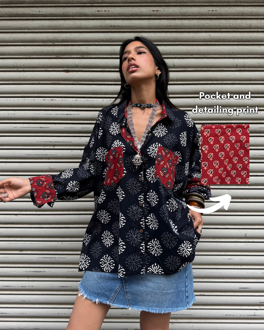 Noir Cotton Shirt