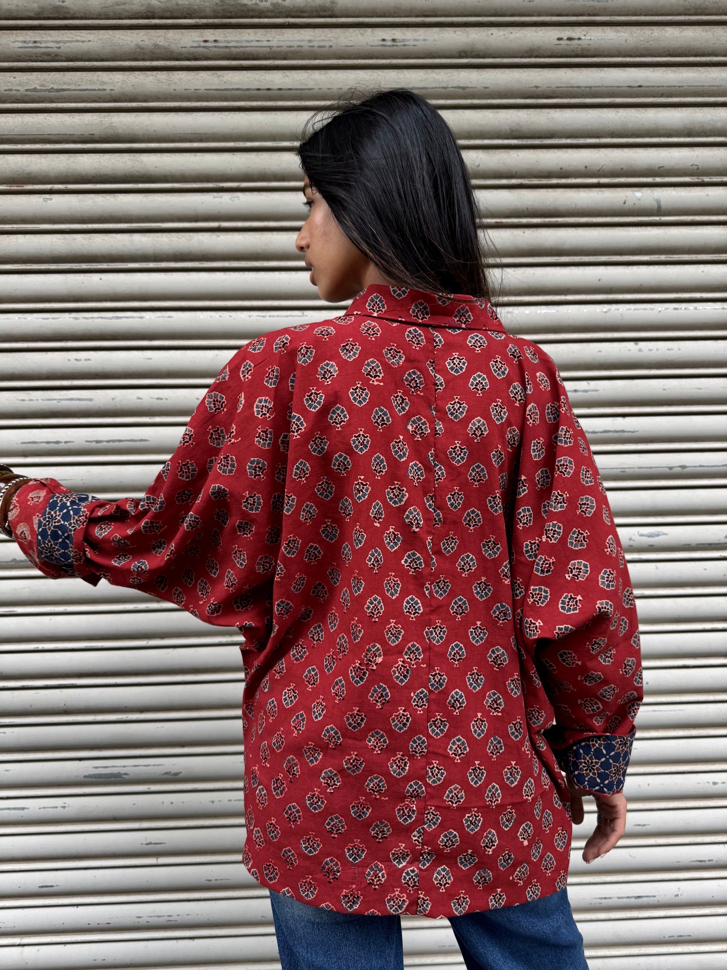 Gulnaar Ajrakh Cotton Shirt