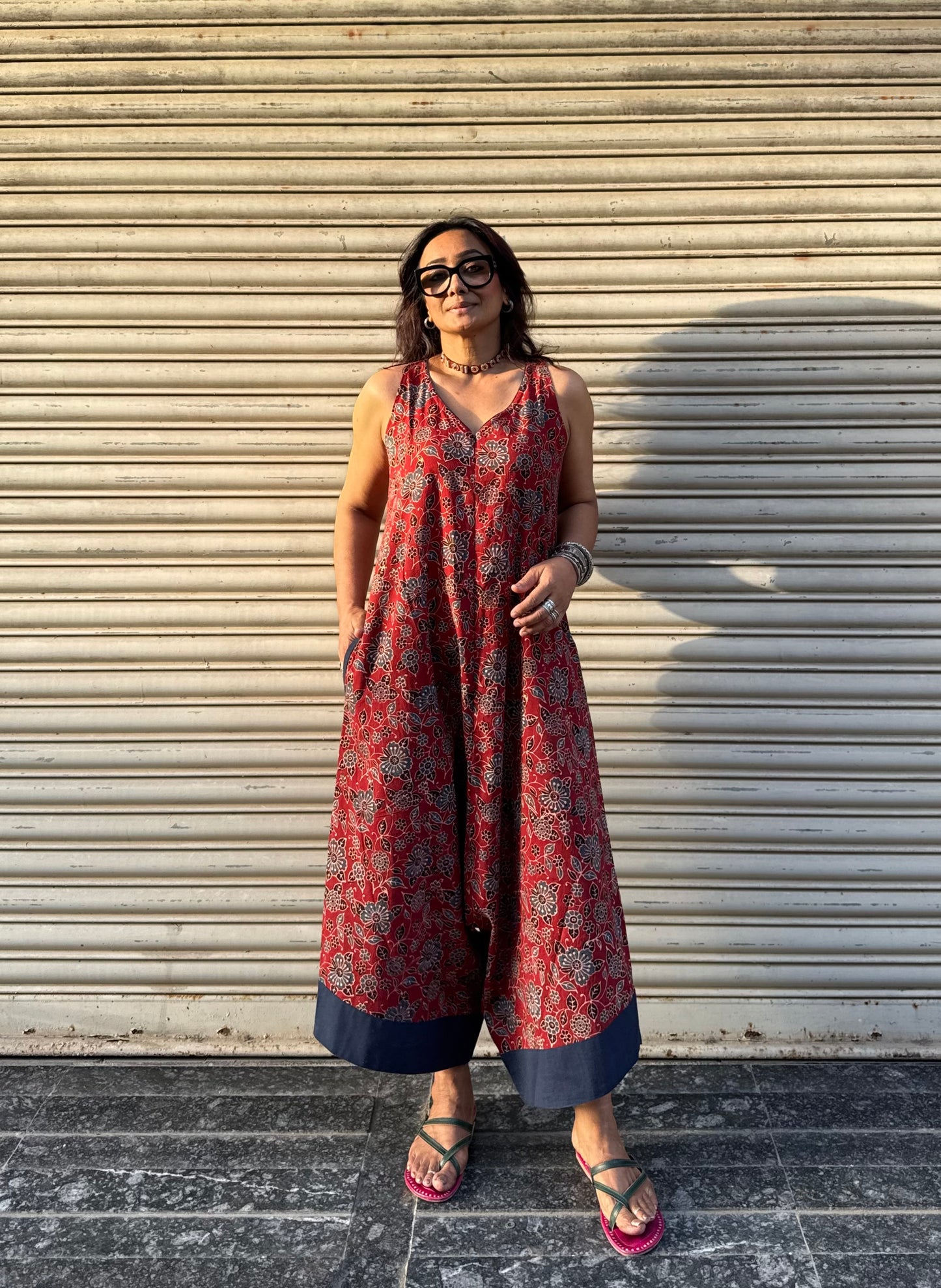 Mitti Ajrakh Suhaani Jumpsuit