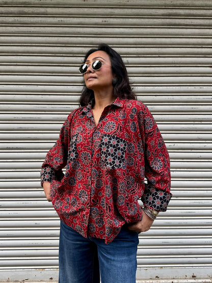 Clay Ajrakh Cotton Shirt