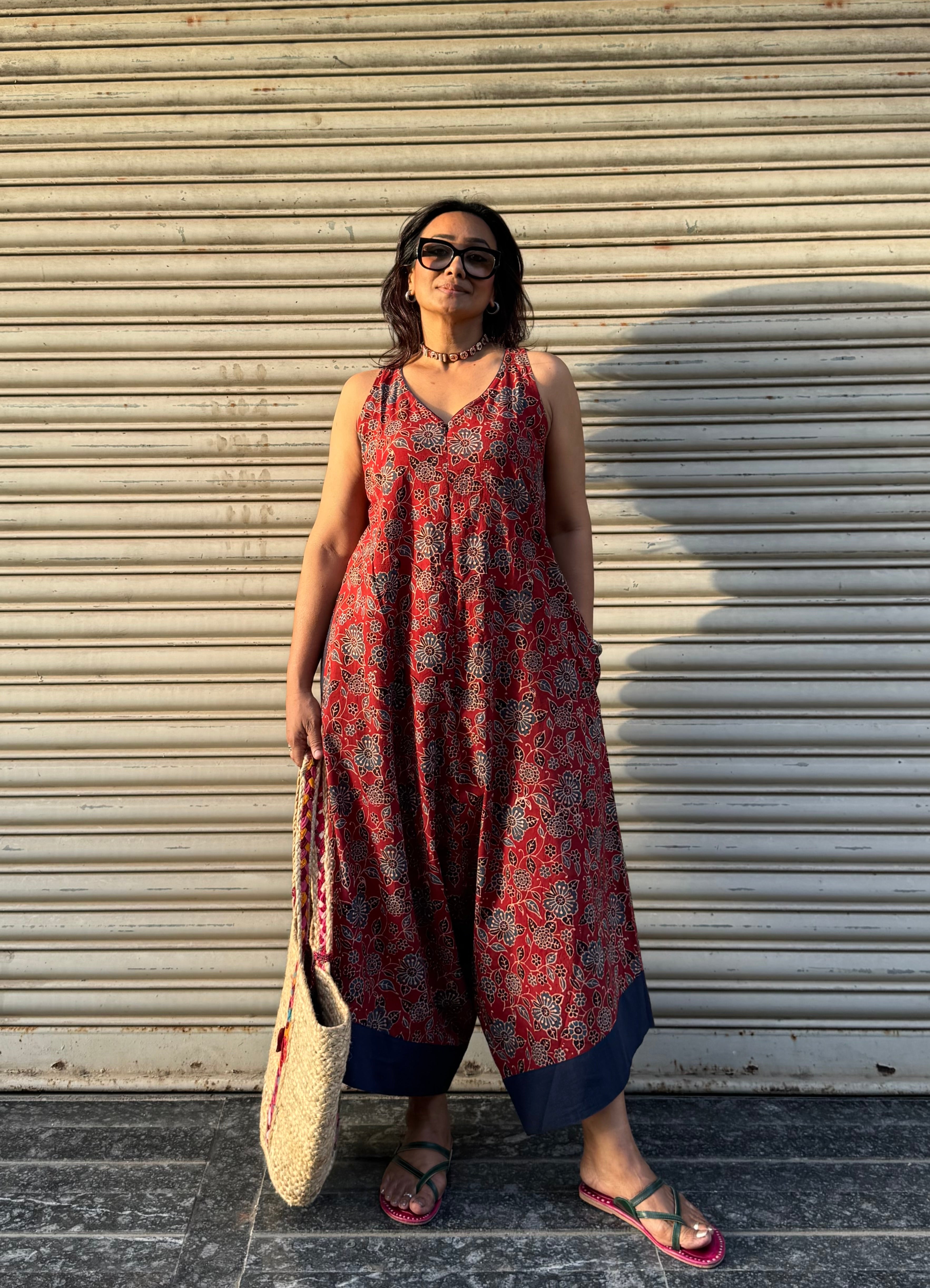 Mitti Ajrakh Suhaani Jumpsuit