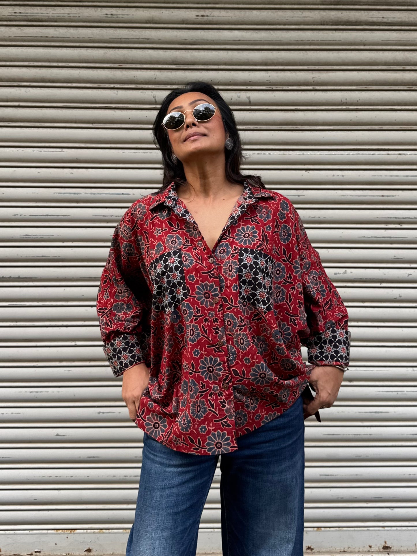 Clay Ajrakh Cotton Shirt