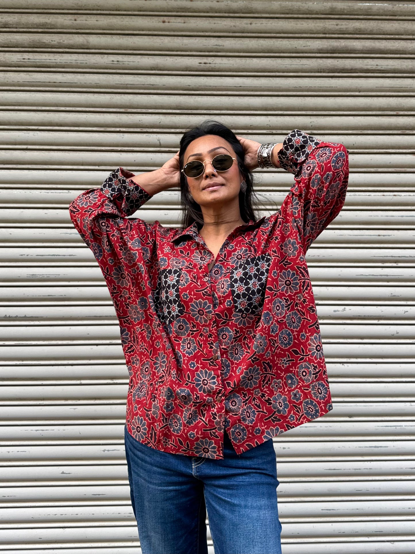 Clay Ajrakh Cotton Shirt