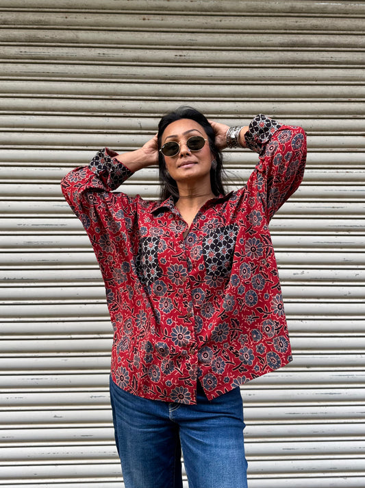 Clay Ajrakh Cotton Shirt