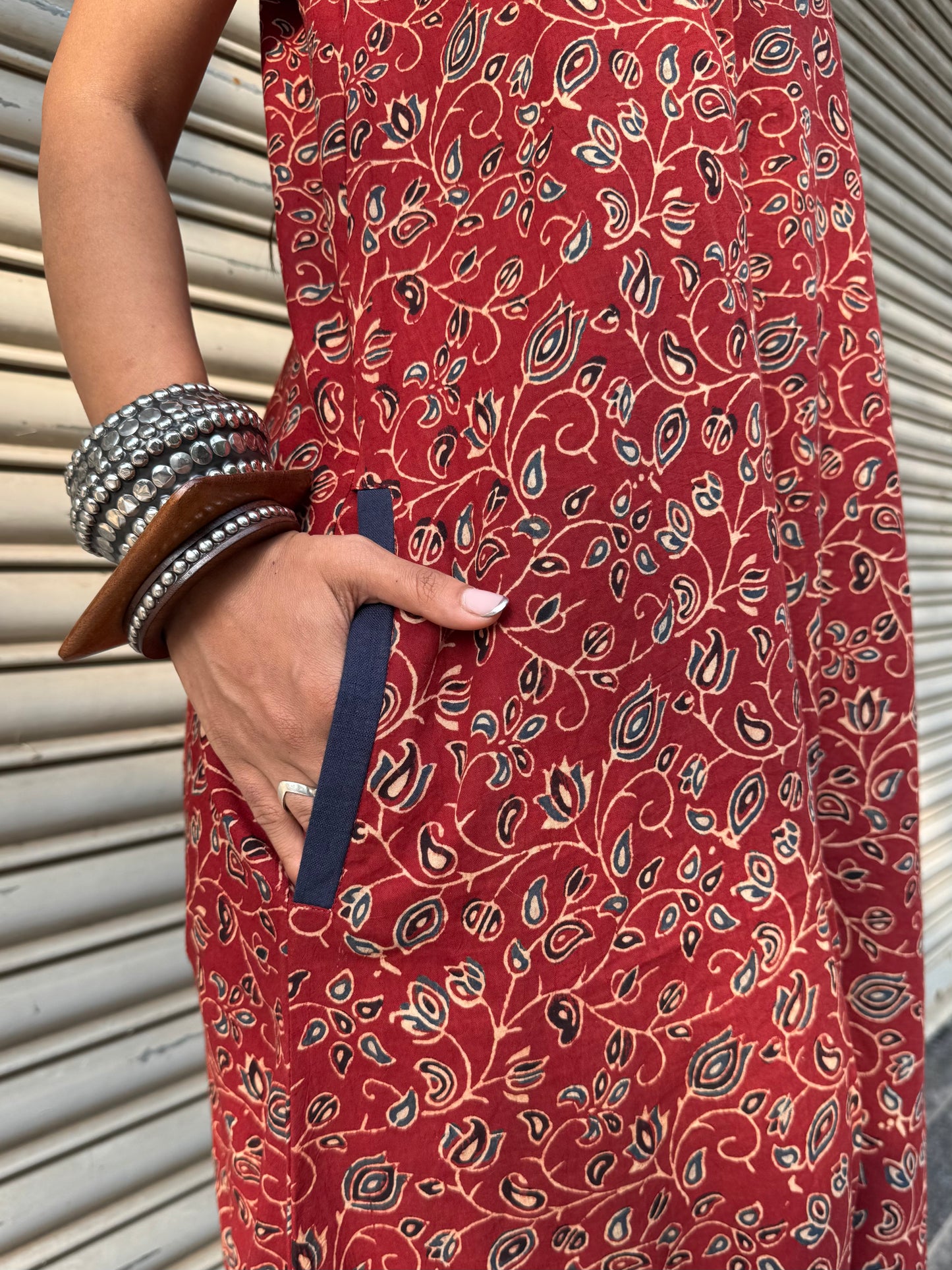 Coral Ajrakh Suhaani Jumpsuit