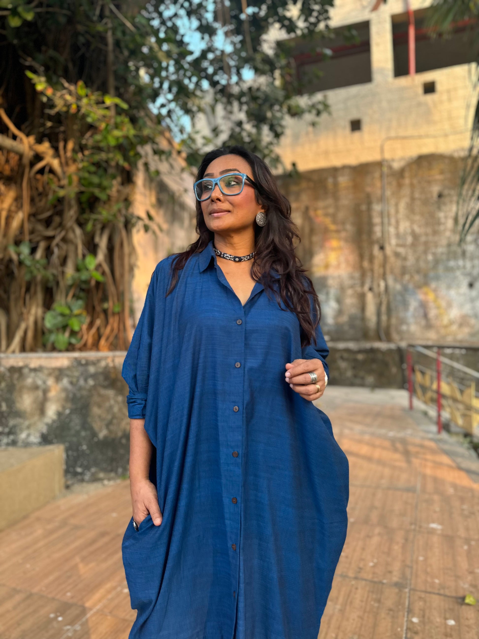 blue oversized shirt dress Women Button Down Cotton Linen Long Shirt Dress Casual 3/4 Rolled-Up Sleeve Side Split Button Down Maxi Shirt Dress Navy Blue at Amazon Women's Clothing store