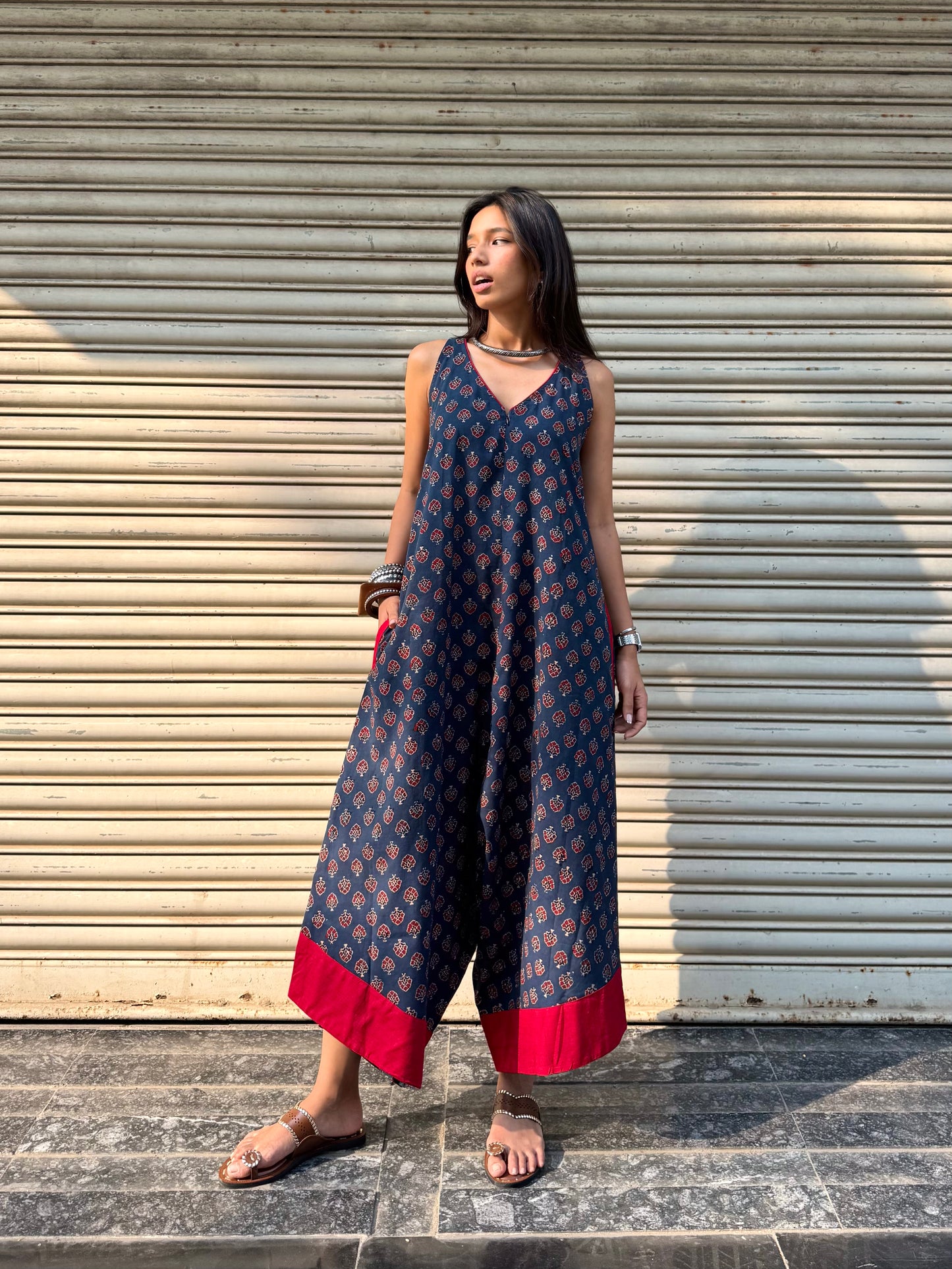 Indu Ajrakh Suhaani Jumpsuit