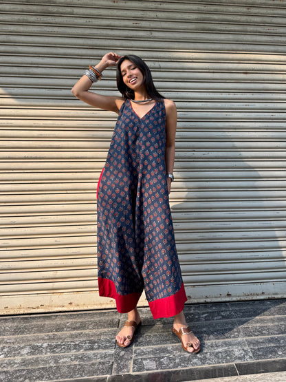 Indu Ajrakh Suhaani Jumpsuit