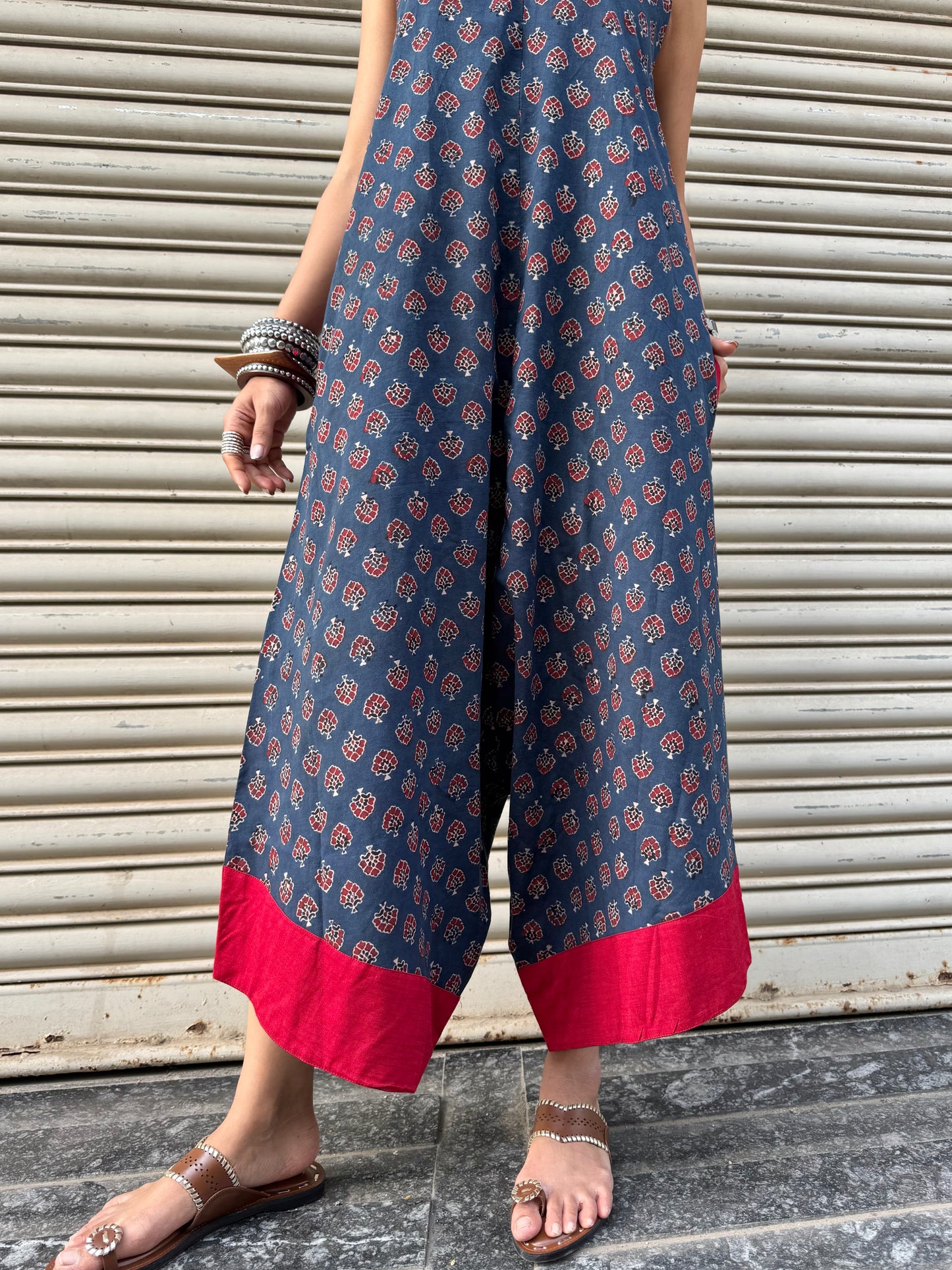 Indu Ajrakh Suhaani Jumpsuit