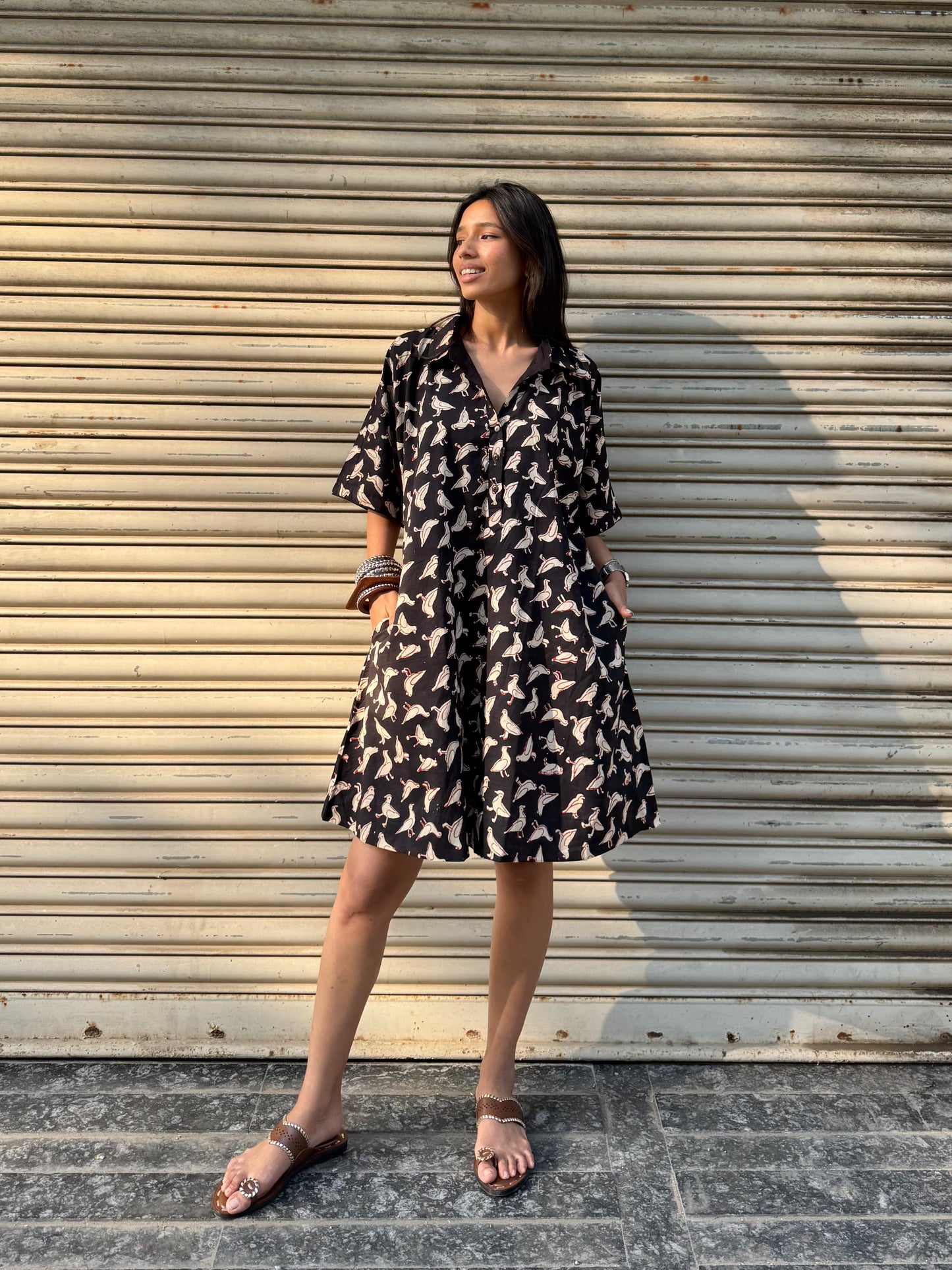 Chidiya Cotton Dress