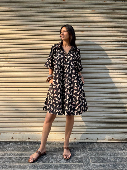 Chidiya Cotton Dress