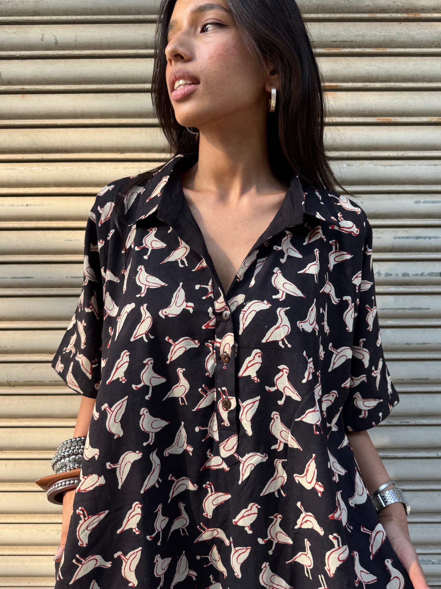 Chidiya Cotton Dress