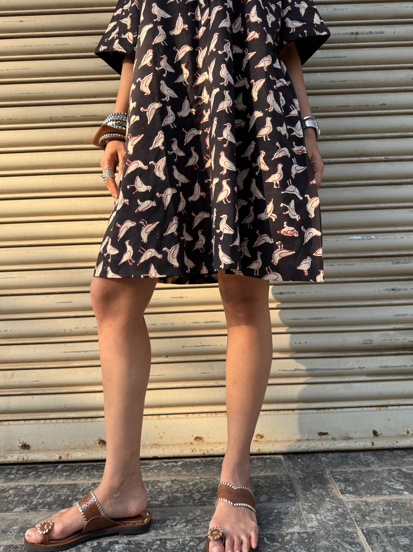 Chidiya Cotton Dress