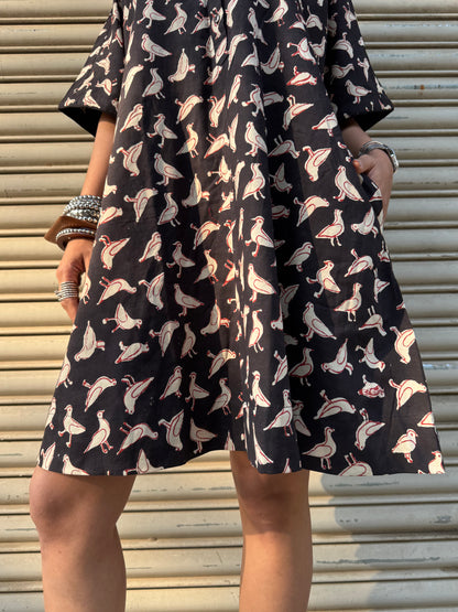 Chidiya Cotton Dress