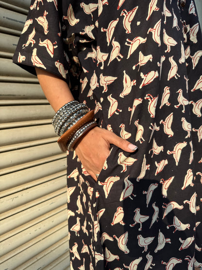 Chidiya Cotton Dress