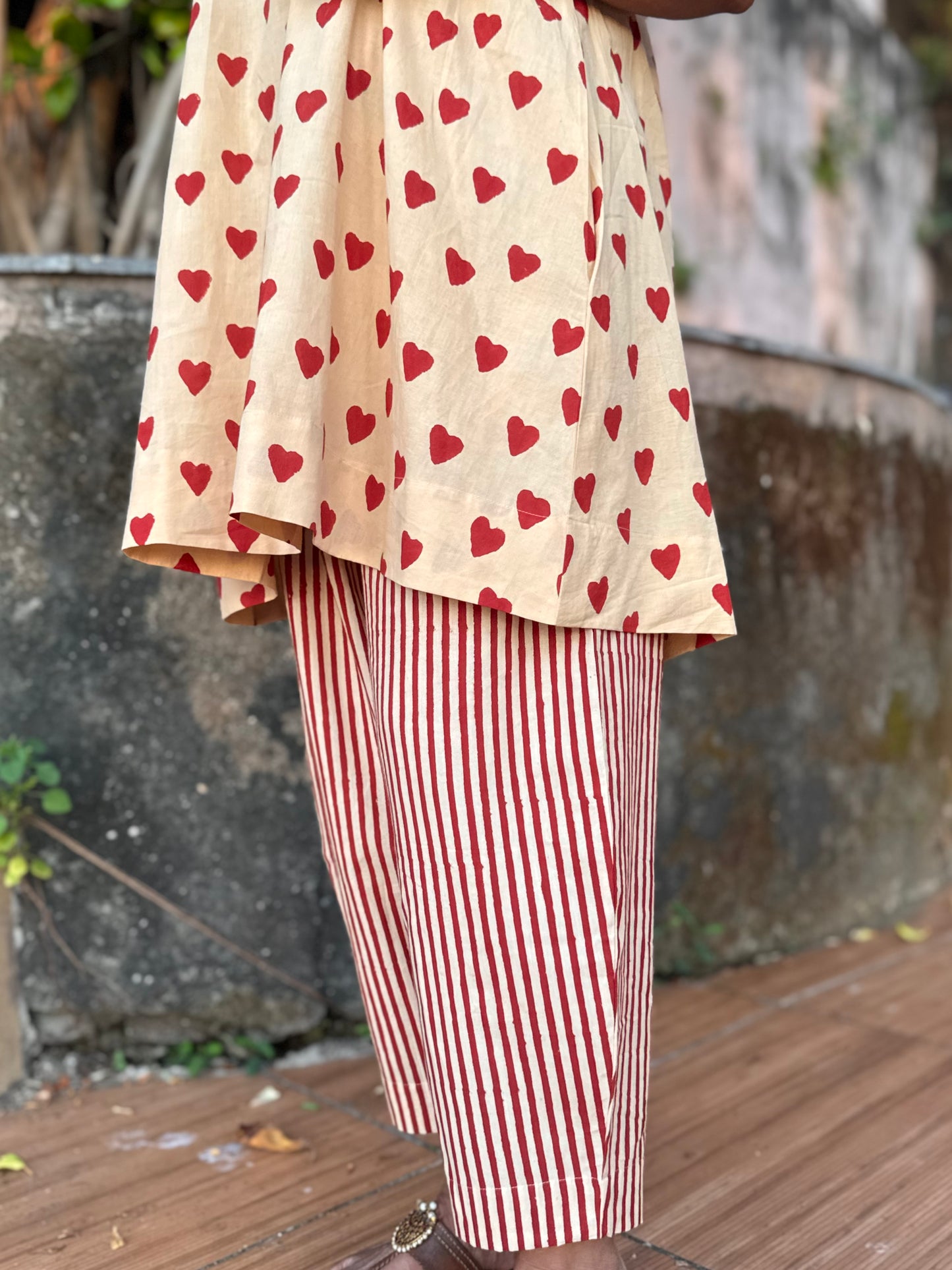 Ruby Cotton Co-ord with Afghani Pants