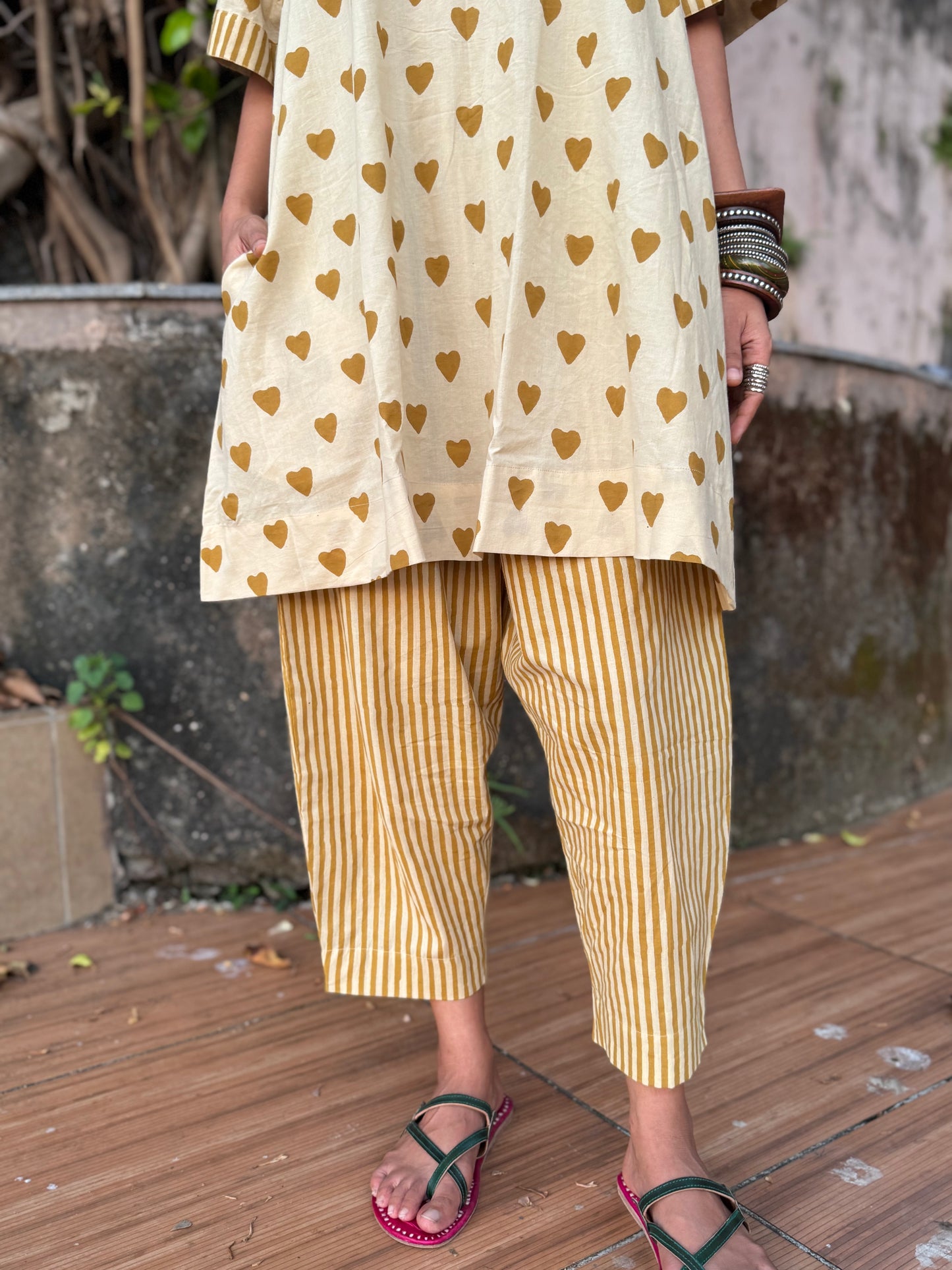 Sunny Cotton Co-ord with Afghani Pants