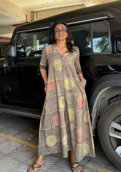 Pomegranate Cotton Jugni Jumpsuit