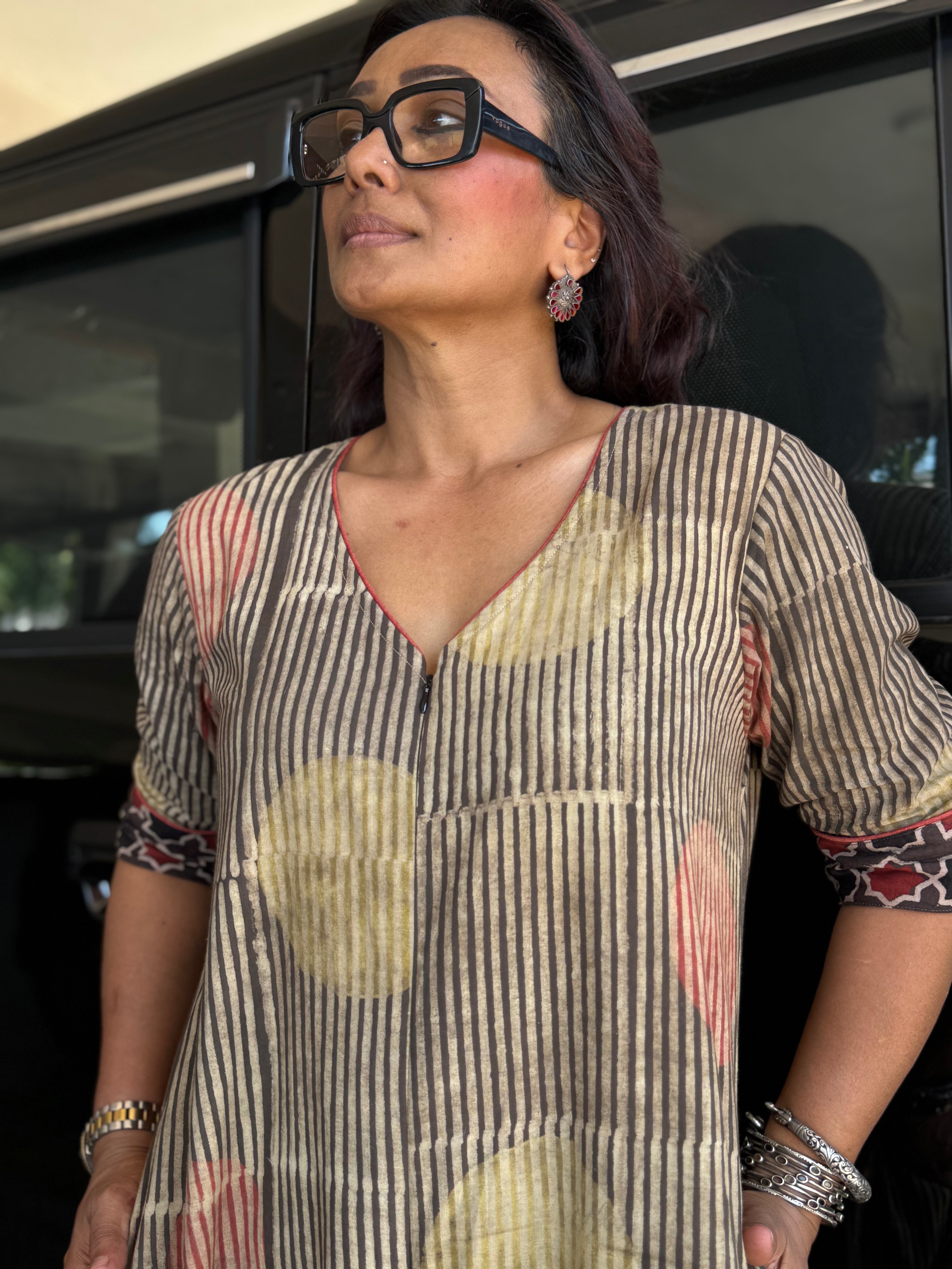 Pomegranate Cotton Jugni Jumpsuit (READY TO DISPATCH)