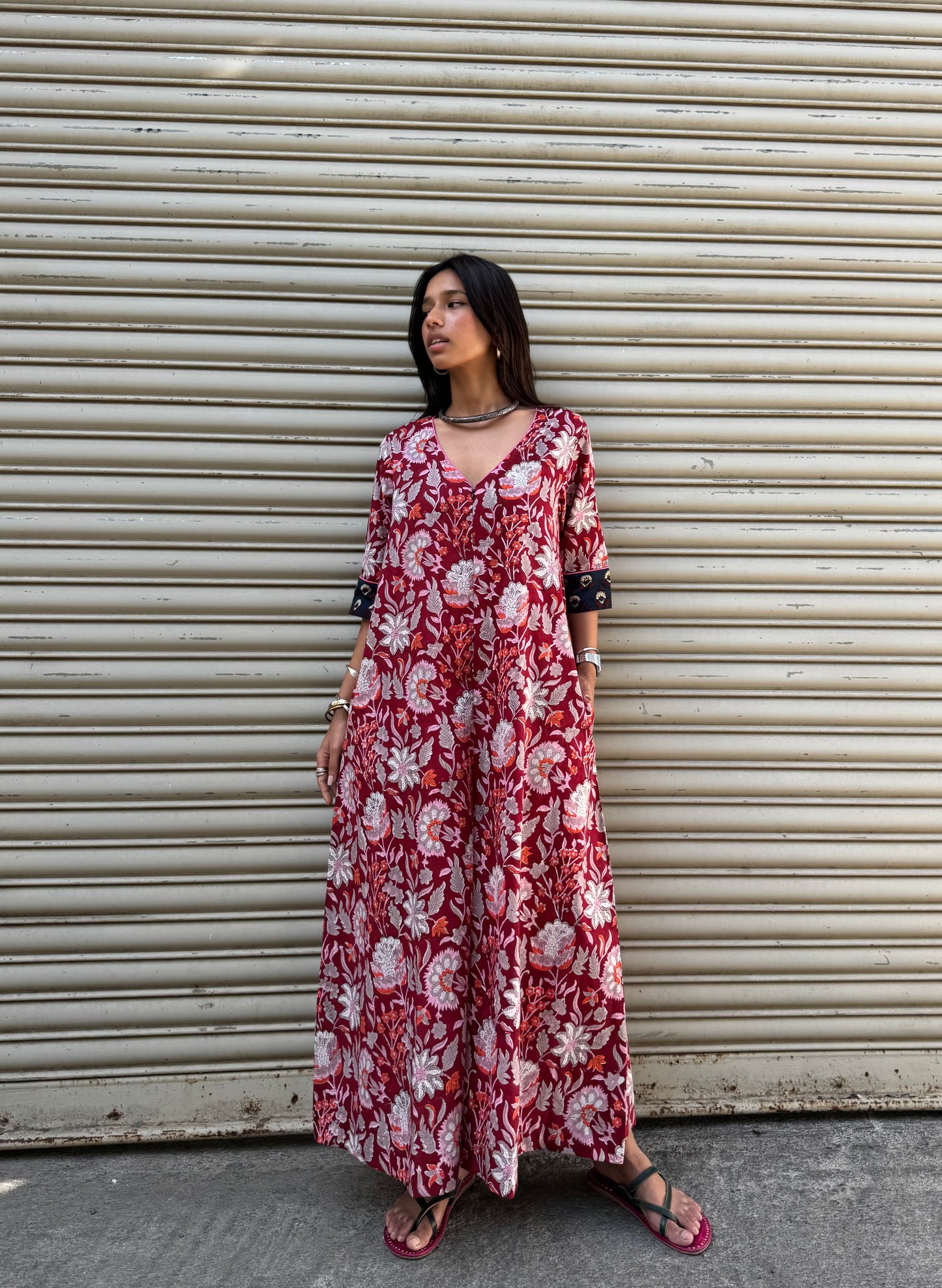 Cherry Cotton Jugni Jumpsuit