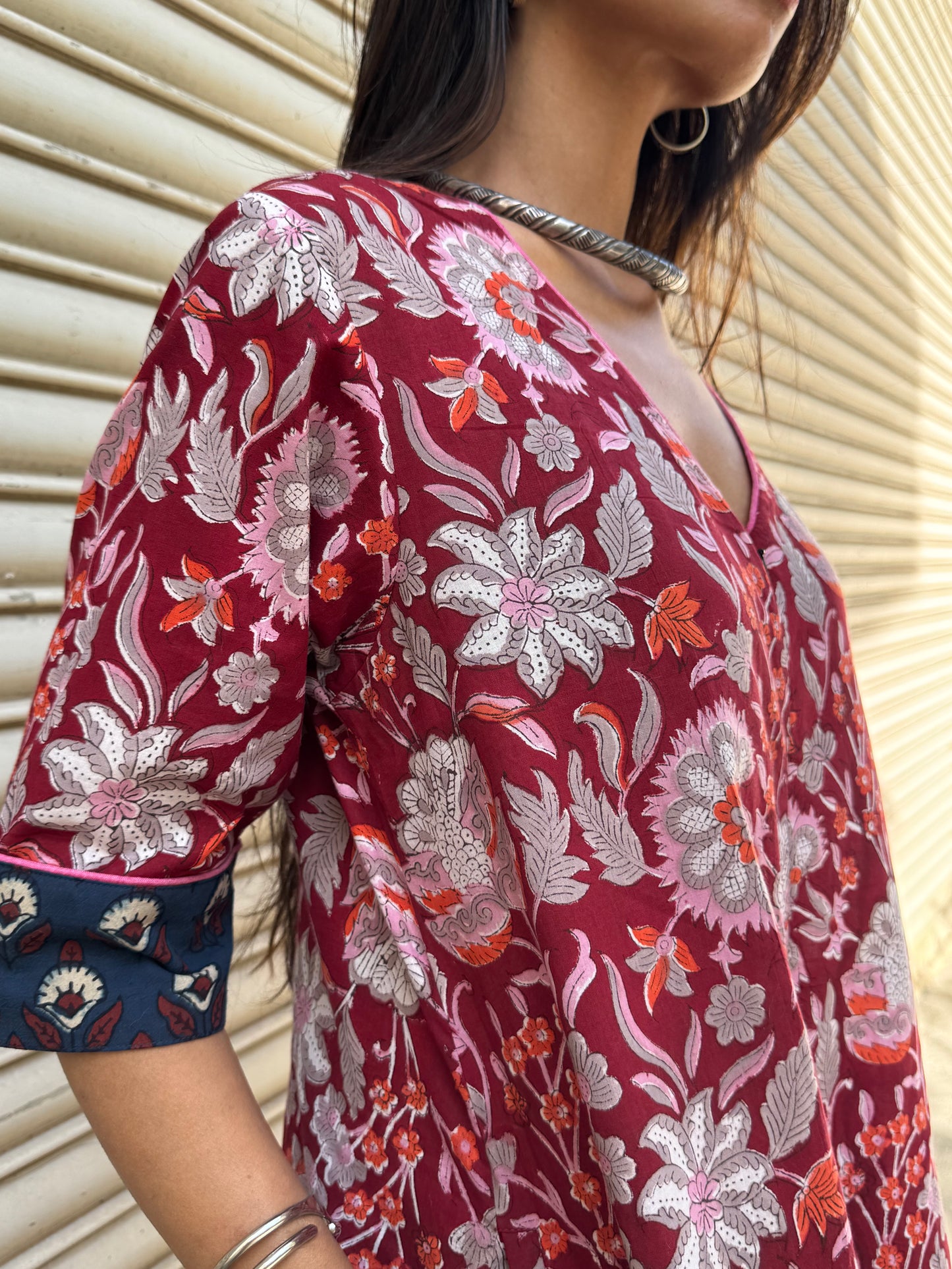 Cherry Cotton Jugni Jumpsuit